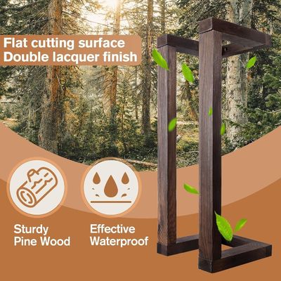 Holztücherregal für das Bad