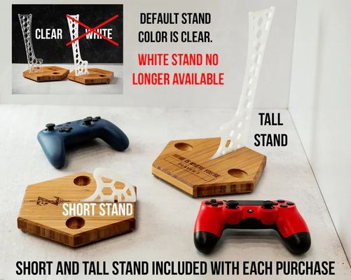 Ein verstellbarer Gamerstand Die ideale Kombination aus Bambus und Acryl für optimales Spielen