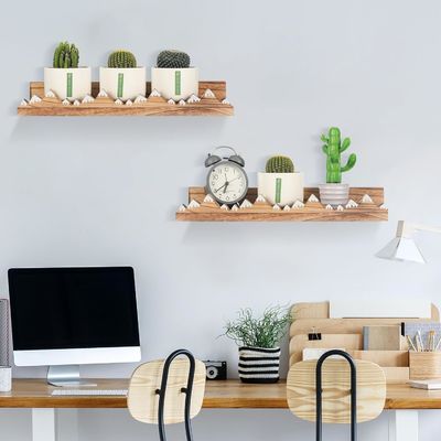 Custom Logo Wand montiert rustikal 3 Stück Schnee Berg Schwimmbettregale für Kinderzimmer