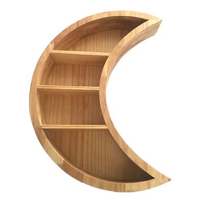 Wohnzimmer Möbel Wandmontierte Mond Holz schwimmende Regale für Wohnzimmer Schlafzimmer Dekor