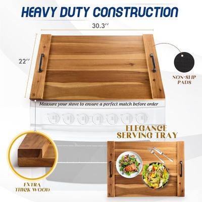 Gas- und elektrischer Ofen Festiges Griff Schneidblöcke für 202405 Noodle Board Ofen Deckel