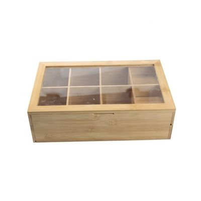 Handgefertigte sichtbare Acryldeckel Teebeutel Verpackung aus Holz Eine einzigartige Ergänzung für Ihre Küche