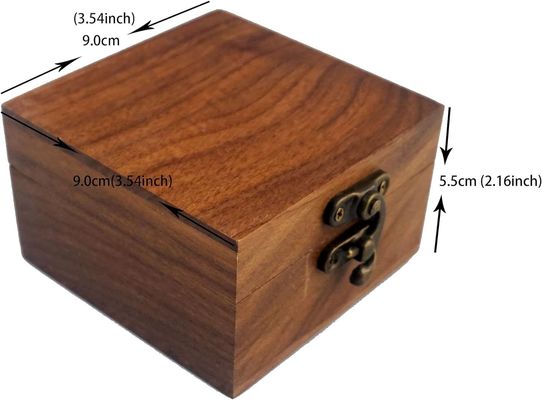 Hochglänzendes Rechteck Walnussholz Handwerk Schmuck Uhr Holz Geschenkbox mit Custom Logo