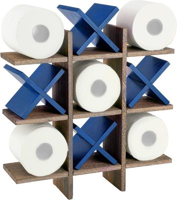 Holz-Bad-Roll-Halter hinter Türen/an Wänden Custom Logo Toilettenpapier-Halter Stand