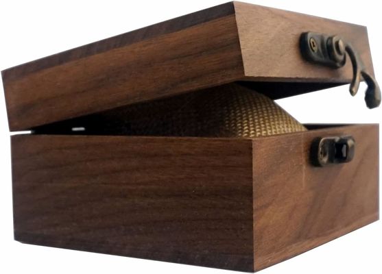 Hochglänzendes Rechteck Walnussholz Handwerk Schmuck Uhr Holz Geschenkbox mit Custom Logo