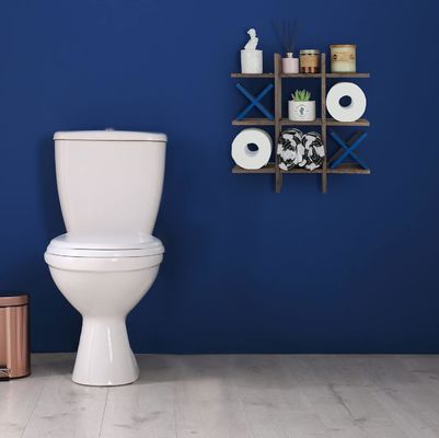 Holz-Bad-Roll-Halter hinter Türen/an Wänden Custom Logo Toilettenpapier-Halter Stand