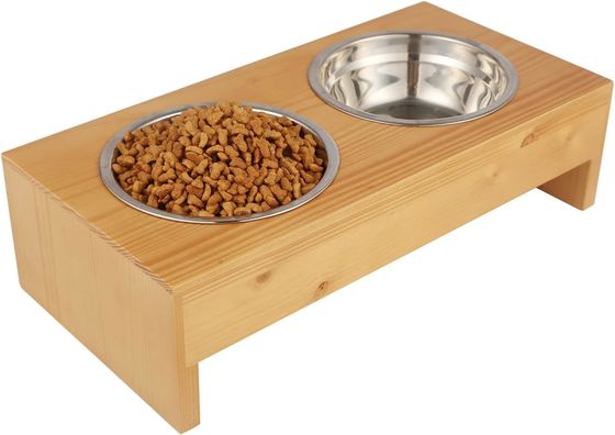Funktionale Hochstand Katzenfutter und Wasser Schüsseln Diner Pet Feeder für beschäftigte Tierbesitzer
