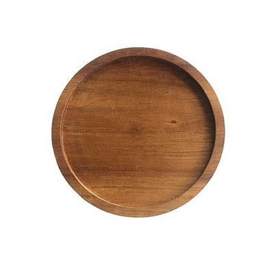 Runde Kaffeetasse Matte Dekoration 10X0.9cm Akazienholz-Coaster mit fortgeschrittenem Druck