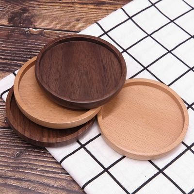 Runde Kaffeetasse Matte Dekoration 10X0.9cm Akazienholz-Coaster mit fortgeschrittenem Druck