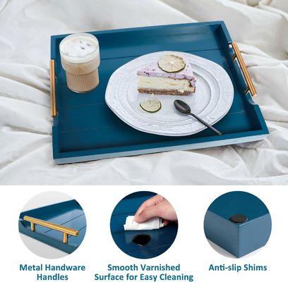 Injektions-Holz-Teller in einfacher Farbe oder maßgeschneiderter großer osmanischer Teller mit 4 Unterwänden