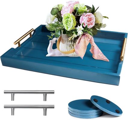 Injektions-Holz-Teller in einfacher Farbe oder maßgeschneiderter großer osmanischer Teller mit 4 Unterwänden