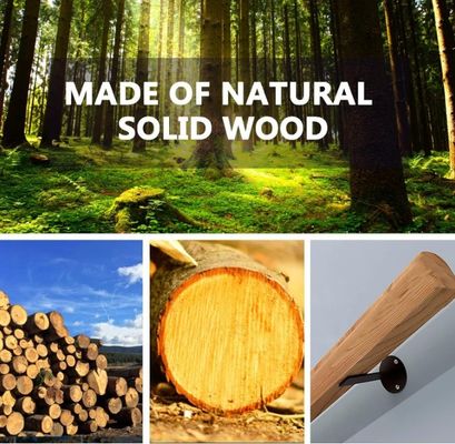 Holzgriffen für den Innenbereich Moderne Design-Stil Schiebefeste Treppe Wandmontierte Grabbar