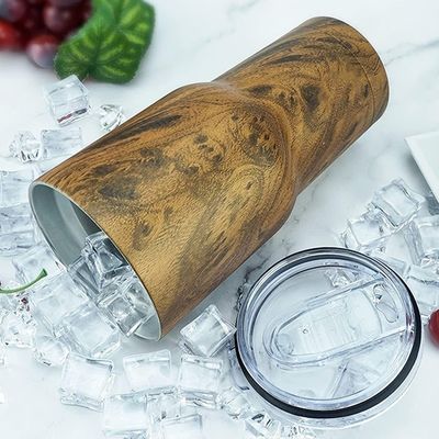 Holzkorn-Tumbler 30oz Edelstahl Vakuum-isolierter Becher für heiße und kalte Getränke