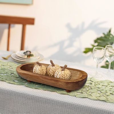 Anpassungslogo Akzeptable runde Schüssel für Bauernhaus rustikal braune dekorative Schüsseln