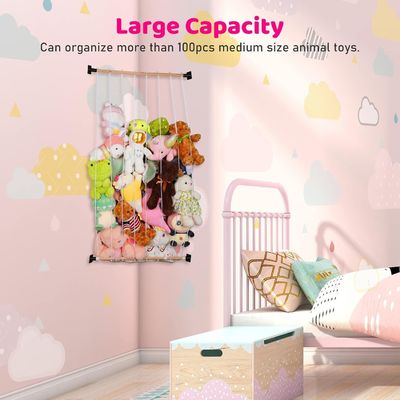 Stuffed Animal Zoo Holz-Lagerregal Einfaches Design Maßgeschneiderte Größe Umweltschonendes Holz