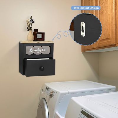 Industrieller Wohnplaner kundenspezifischer OEM Massivholz Trockner Blechhalter Waschbeutel Behälter Lagerkiste