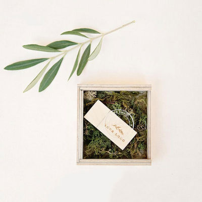 Einfache Luxus-Box Naturholz Acryl Geschenk Holz offenes Geschenk Kiste Lagerkiste mit Deckel