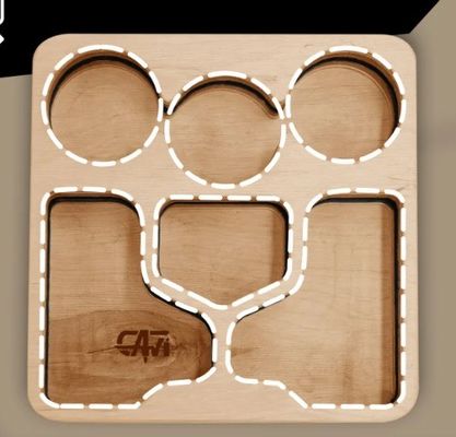 Multifunktionales Servierfach für Snacks und Getränke Platzsparende Couchbar Snackbox