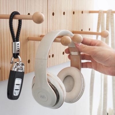 Wohnzimmermöbel Aufbewahrung Holz-Display-Panel-Kits 2 Stück Pegboard Display Stand