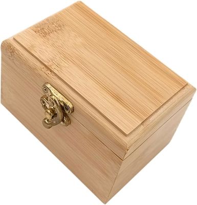 Holz-Bamboo-Schmuck-Lager Schubladen-Organisator mit Gleitdeckel-Ohrring-Lager