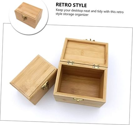 Holz-Bamboo-Schmuck-Lager Schubladen-Organisator mit Gleitdeckel-Ohrring-Lager