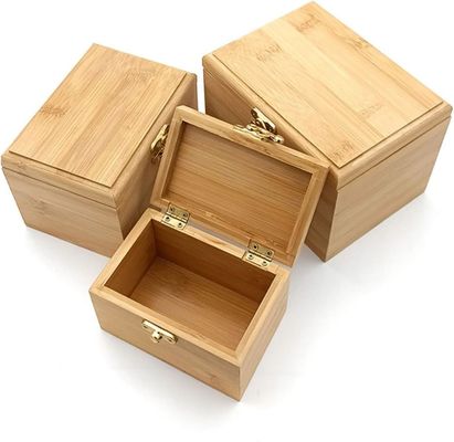 Holz-Bamboo-Schmuck-Lager Schubladen-Organisator mit Gleitdeckel-Ohrring-Lager