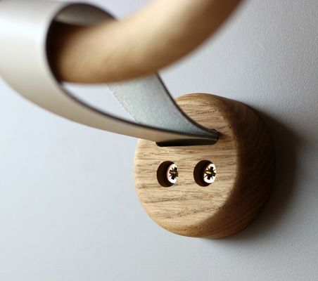 Öko-freundliche Holztücherhalter Ring für Badezimmer Dekor Einzelige Stufe Lagerhalter Racks