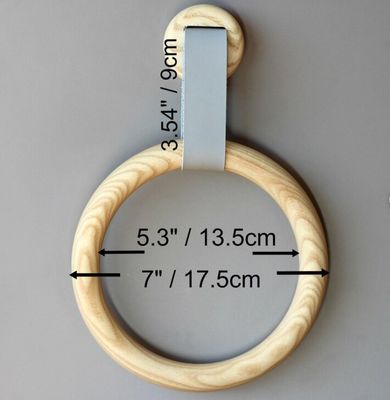 Öko-freundliche Holztücherhalter Ring für Badezimmer Dekor Einzelige Stufe Lagerhalter Racks