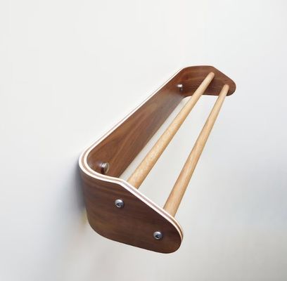 Custom Holz Doppelhandtuchstäbe Modernes Badhandtuchregal mit Wandhalter