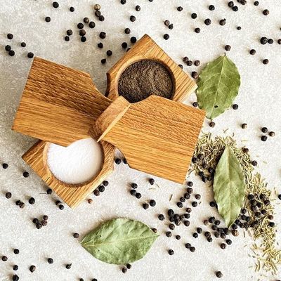 Gewürzglas mit hoher Kapazität Holz Gewürzhalter Gewürz Verpackungskiste