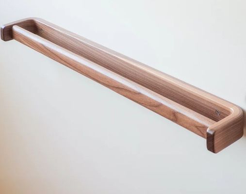 Handgefertigte Holztücherstäbe Groß Walnuss-Tücherrail Nichtklappträger