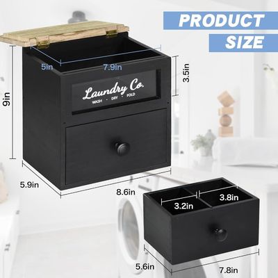 MDF Holz Maßgeschneiderte Massivholz Trockner Blechhalter Waschbeutel Behälter Lagerbox