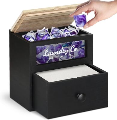 MDF Holz Maßgeschneiderte Massivholz Trockner Blechhalter Waschbeutel Behälter Lagerbox