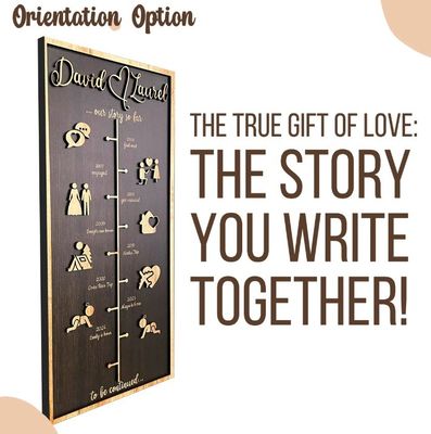 Holz Wanddekoration persönliche Liebesgeschichte Zeitleiste Dekoration auf Wunsch