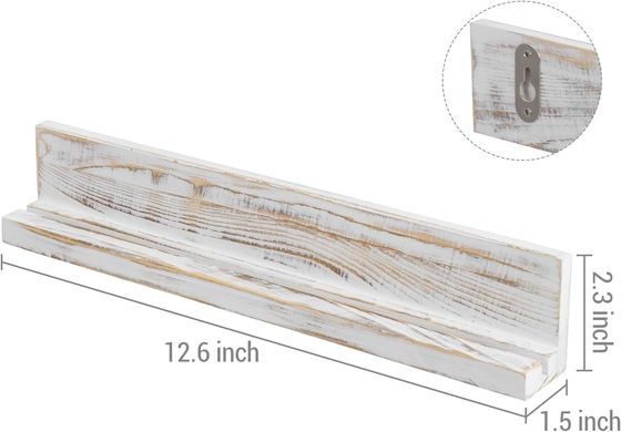 Wandmontierte Weiße gewaschene Massivholz Herausforderung Münzhalter Drei-Schicht Holz Handwerk