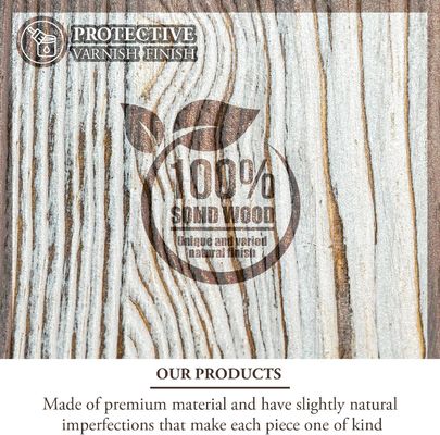 Wandmontierte Weiße gewaschene Massivholz Herausforderung Münzhalter Drei-Schicht Holz Handwerk