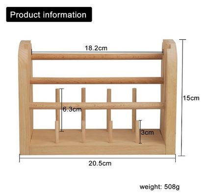 202406 Holzgarn-Spulenhalter-Gitter-Spulen-Speicherregal Spinnkugel-Windemacher Kompakt