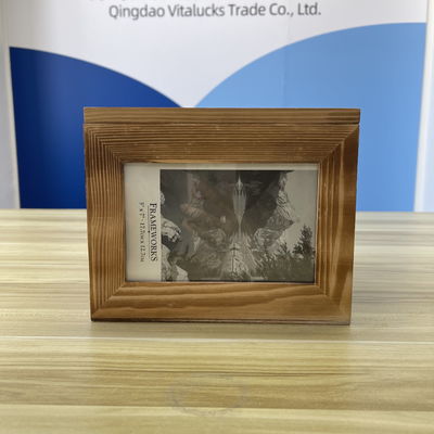 Holzfoto-Rahmen-Speicher in 21x21x17cm Größe mit anpassbarer Farboption