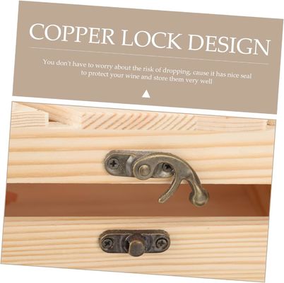 Customized Logo akzeptable Holz Weinkasse für Rotwein Flasche Geschenkbehälter Box