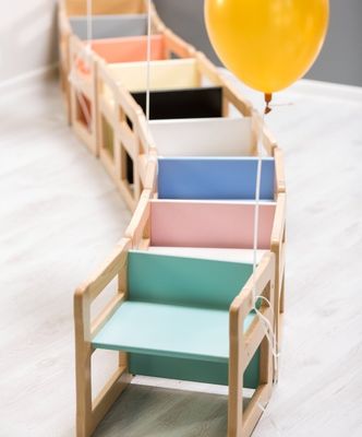 Speicherplatzfunktion 202406 Montessori Holz-Multifunktionsstuhl