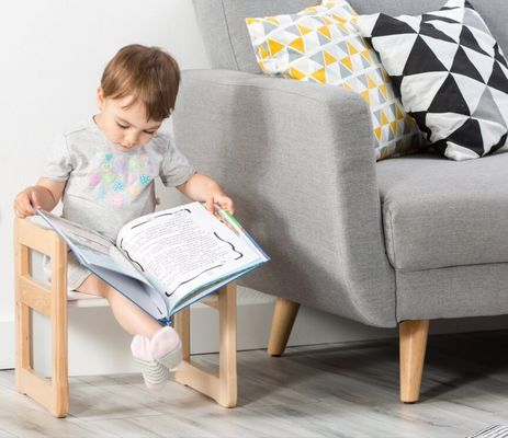 Speicherplatzfunktion 202406 Montessori Holz-Multifunktionsstuhl