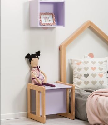 Speicherplatzfunktion 202406 Montessori Holz-Multifunktionsstuhl