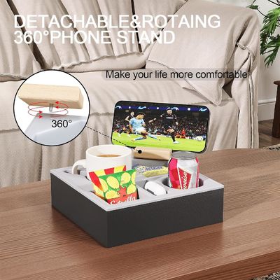 Wasserdichtes, Spülwasserdichtes, Holzcouch-Taschenhalter für Schlafsofa-Organisator, handgefertigt