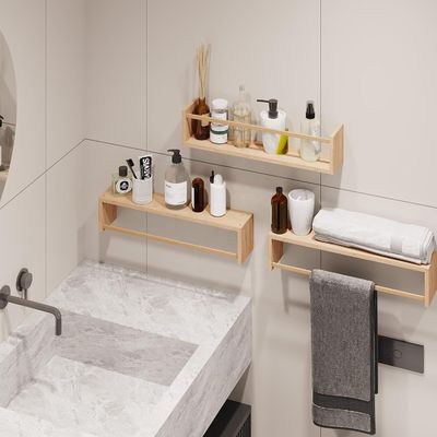 Massivholz-Stil schwimmende Bücherregale für Wandlager und Kinderzimmer-Organisator