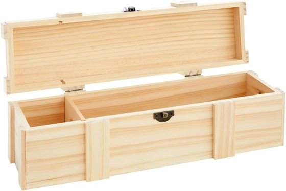 Split oder Demi Weinflaschen Massivholz Weinkiste 13,8X3,9X3,9 Zoll mit individuellem Logo