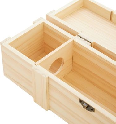 Split oder Demi Weinflaschen Massivholz Weinkiste 13,8X3,9X3,9 Zoll mit individuellem Logo