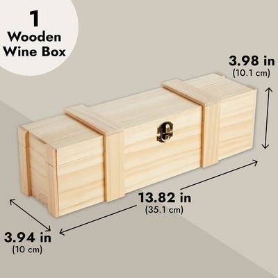Split oder Demi Weinflaschen Massivholz Weinkiste 13,8X3,9X3,9 Zoll mit individuellem Logo