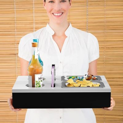 Benutzerdefiniertes Logo Akzeptabel Beliebtes Sofa Bar Snack Box Sofa Organisator für Nebentische