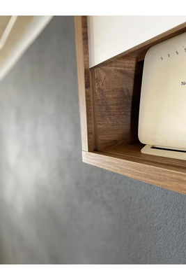 Verbrannte Wand Router verstecken Internet-Modem Speicher mit Holz dekorative Wifi-Box