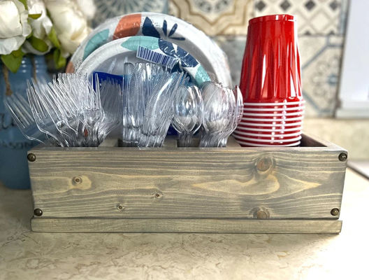 Machen Sie Hosting ein Breeze Solo Cup Holzhalter für Küchen-Schalter und Party Hosting